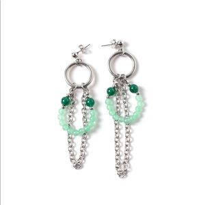 MUKZIN Green Emerald Earrings